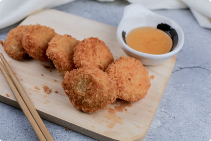 LowFODMAP mushroom croquettes